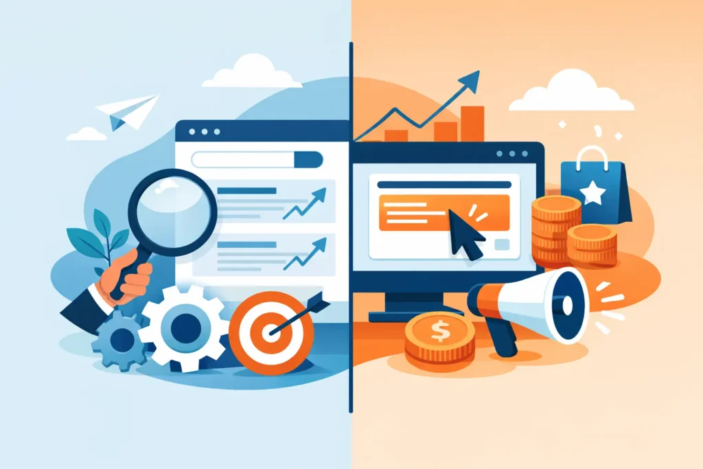SEO versus SEA verschil helder uitgelegd