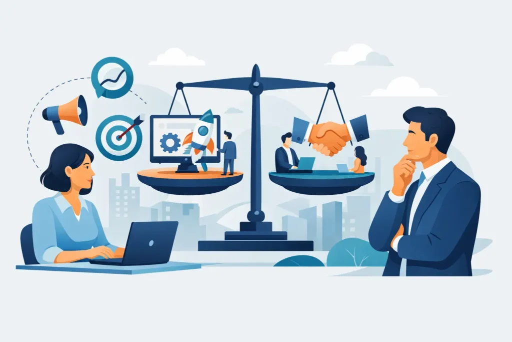Online marketing uitbesteden: slim of niet?